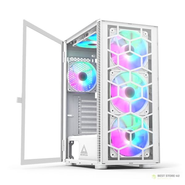 Montech X3 TG RGB Datorchassin Vit