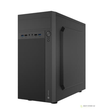 NATEC PC-kabinet Helix Matx Mini Tower USB-C sort Sort