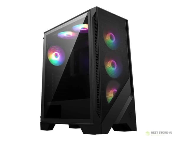 MSI MAG FORGE 120A AIRFLOW-chassin Svart, Transparent