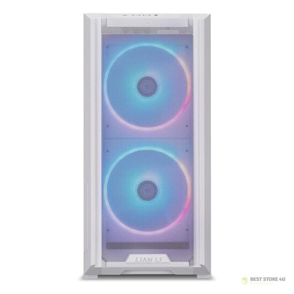 Lian Li LANCOOL 216 RGB, E-ATX PC-chassi Vit Transparent, Vit