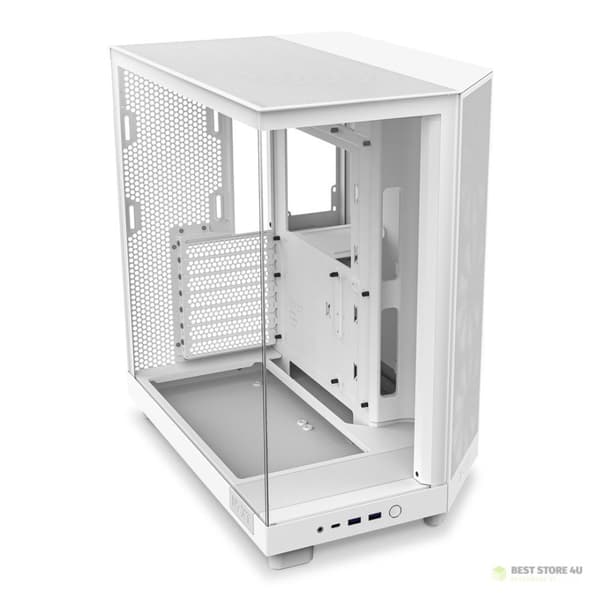 NZXT DATORCHASSI NZXT H6 FLOW RGB MIDI-TOWER MED FÖNSTER VIT