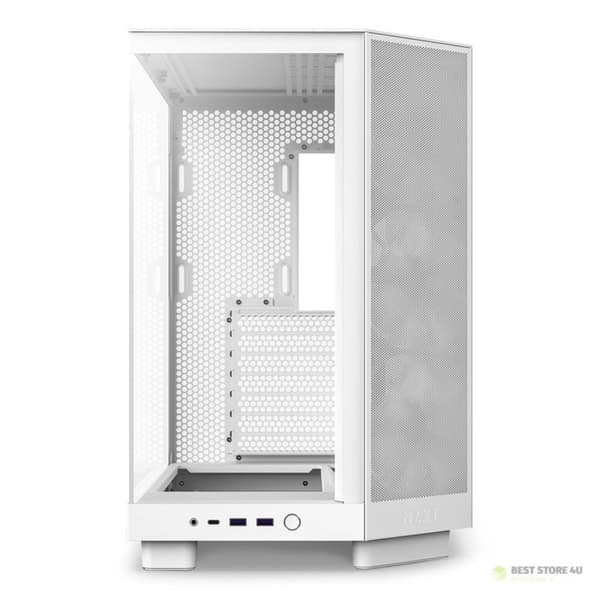 NZXT DATORCHASSI NZXT H6 FLOW RGB MIDI-TOWER MED FÖNSTER VIT