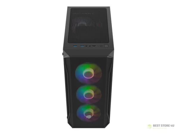 FURY DATORCHASSA FURY SHOBO SH4F RGB MIDI MED FÖNSTER SVART