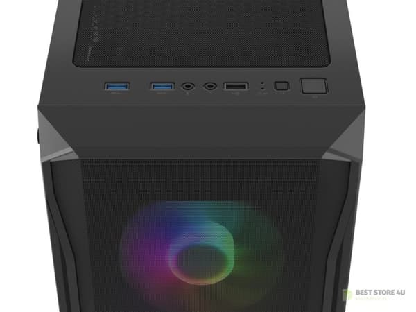FURY DATORCHASSA FURY SHOBO SH4F RGB MIDI MED FÖNSTER SVART