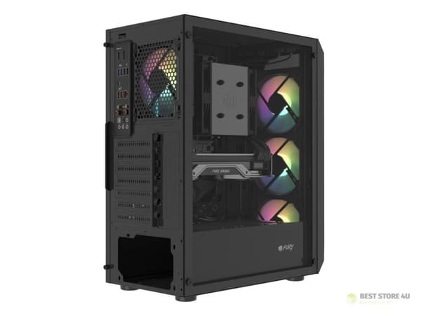 FURY DATORCHASSA FURY SHOBO SH4F RGB MIDI MED FÖNSTER SVART