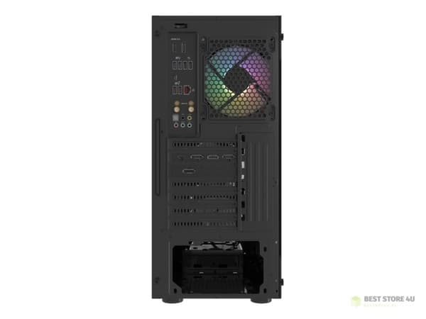 FURY DATORCHASSA FURY SHOBO SH4F RGB MIDI MED FÖNSTER SVART