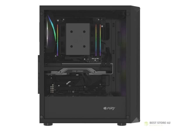 FURY DATORCHASSA FURY SHOBO SH4F RGB MIDI MED FÖNSTER SVART