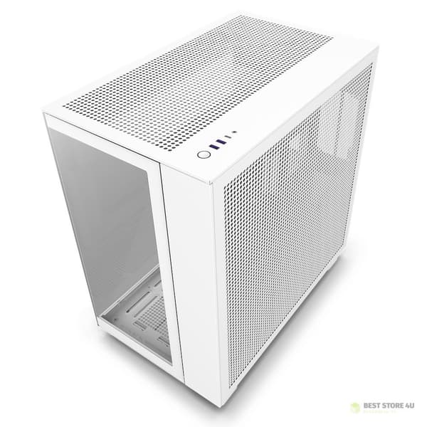 NZXT H9 FLOW MIDI-TOWERCHASSI MED FÖNSTER VIT CM-H91FW-01