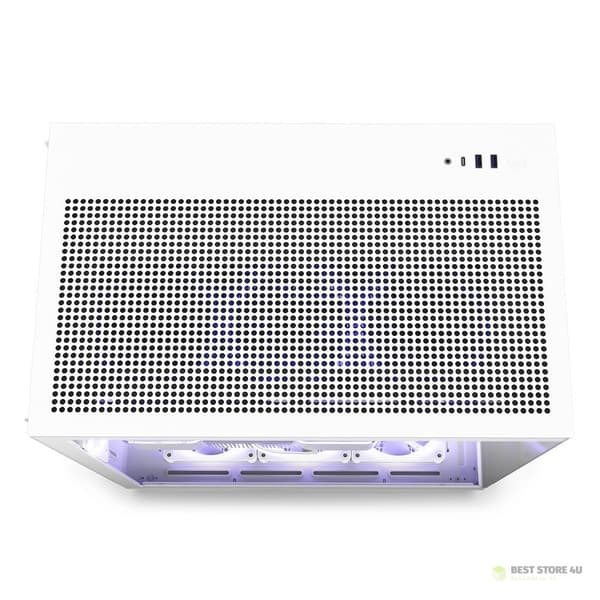 NZXT H9 FLOW MIDI-TOWERCHASSI MED FÖNSTER VIT CM-H91FW-01