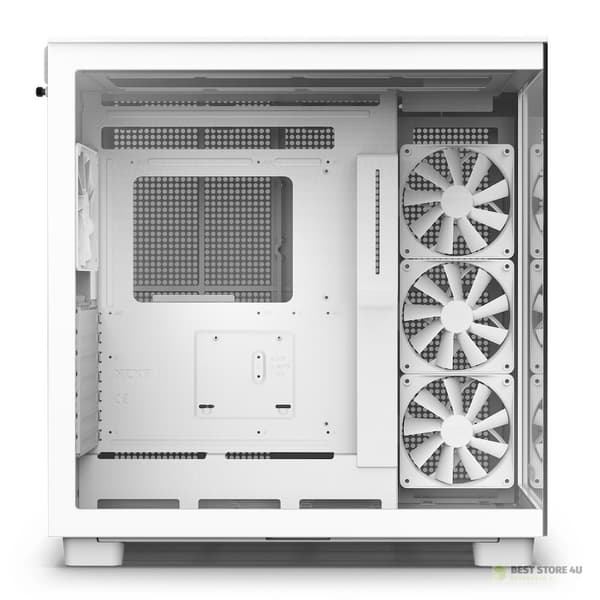 NZXT H9 FLOW MIDI-TOWERCHASSI MED FÖNSTER VIT CM-H91FW-01