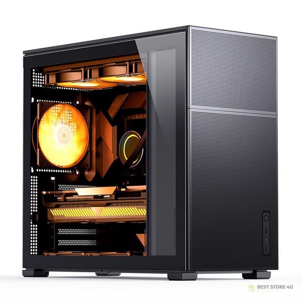 Jonsbo D41 MESH ATX-chassi, härdat glas - svart