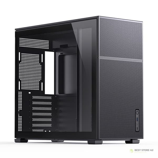 Jonsbo D41 MESH ATX-chassi, härdat glas - svart Svart
