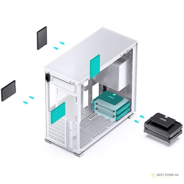 Jonsbo D41 Mesh-datorchassi Vit