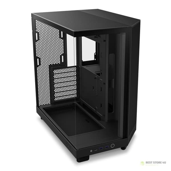 NZXT DATORCHASSI NZXT H6 FLOW RGB MIDI-TOWER MED FÖNSTER SVART