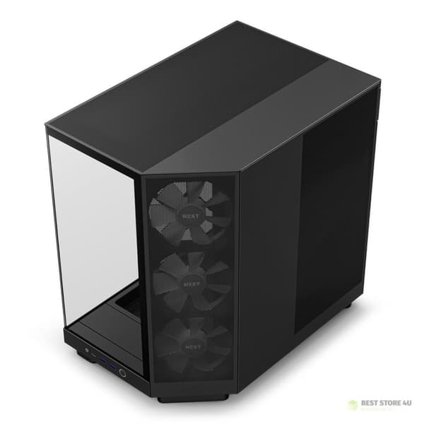 NZXT DATORCHASSI NZXT H6 FLOW RGB MIDI-TOWER MED FÖNSTER SVART