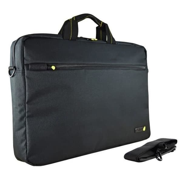 TECHAIR Soft Laptopväska 17,3'' - Skumskydd - Svart - Grå Inredning