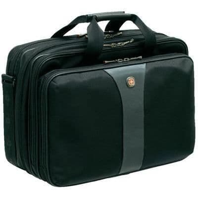 Trippel laptopväska - WENGER - 17" kompatibilitet - Vattentät och justerbar rem