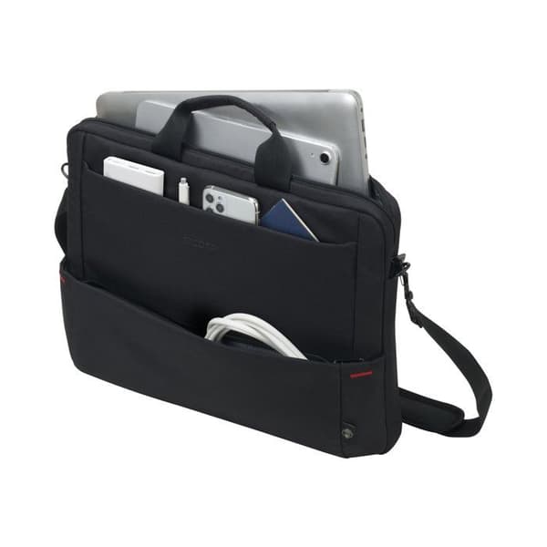DICOTA Ecological Bag SLIM + BASE Svart För 13-15,6" bärbar dator Gott om lagringsutrymme, HDF-skum Livstidsgaranti D3183