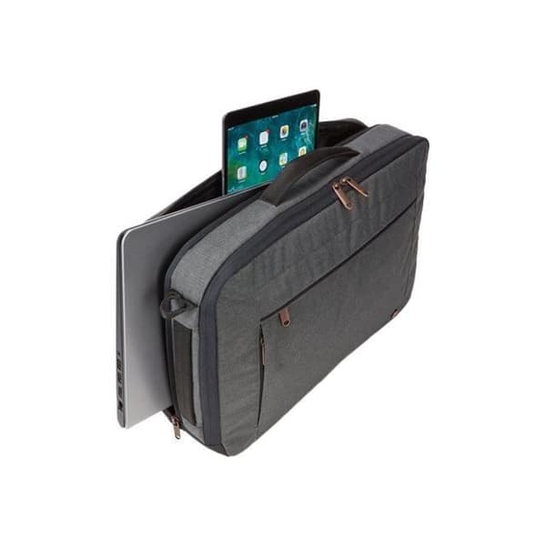 CASE LOGIC ERACV116 Obsidian datorväska - 15,6" - Polyester - Grå/svart - Gör om till en ryggsäck
