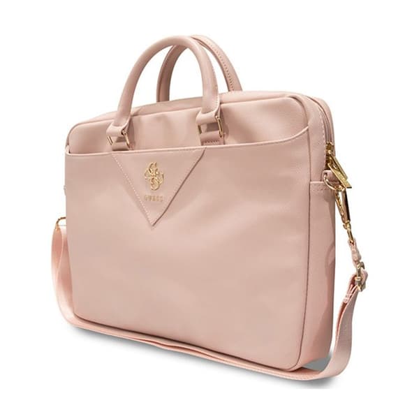 Guess Triangle 4G Datorväska - Laptopväska 15" / 16" (rosa)