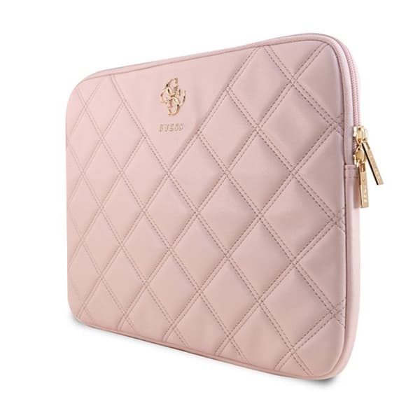 Guess Quilted 4G Sleeve - Fodral för bärbar dator 13" / 14" (rosa)