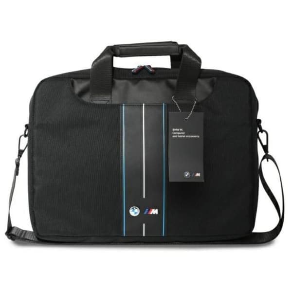 Sacoch för bärbar dator 16" (Svart) BMW Nylon Blå Rand