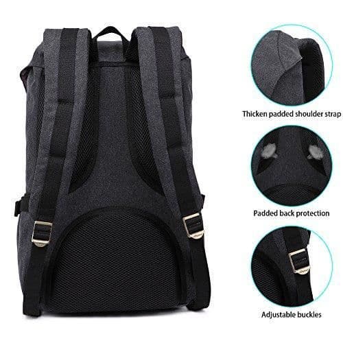 KAUKKO Fritidsryggsäck Fack för 15" laptop 22 liter Svart (2-pack)