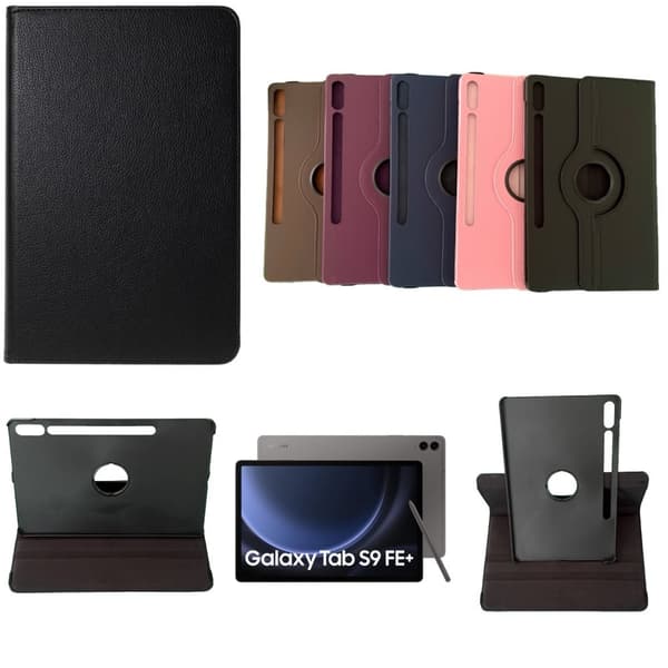Samsung Galaxy Tab S9 FE Plus fodral skal Svart