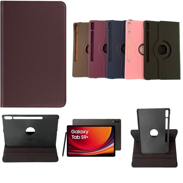 Samsung Galaxy Tab S9 Plus fodral skal Brun