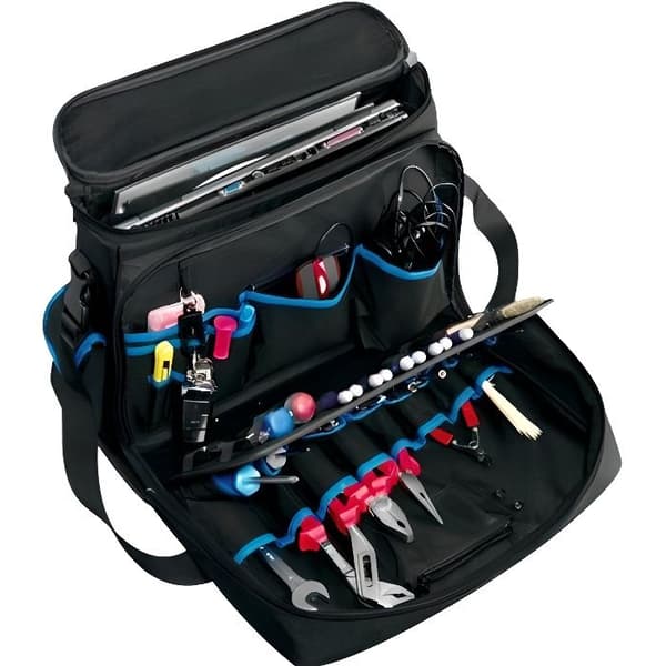 B&amp;W TOOL.CASES service Laptop axelväska 17" svart