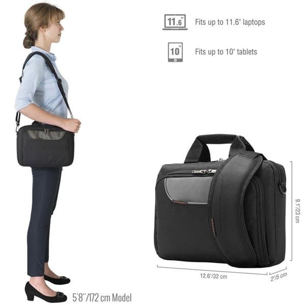 EVERKI ADVANCE 600D POLYESTER BÄRBARVÄSKA 11.6 SVART EKB407NCH11