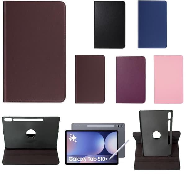 360 fodral Samsung Galaxy Tab S10+ skärmskydd skal Brun