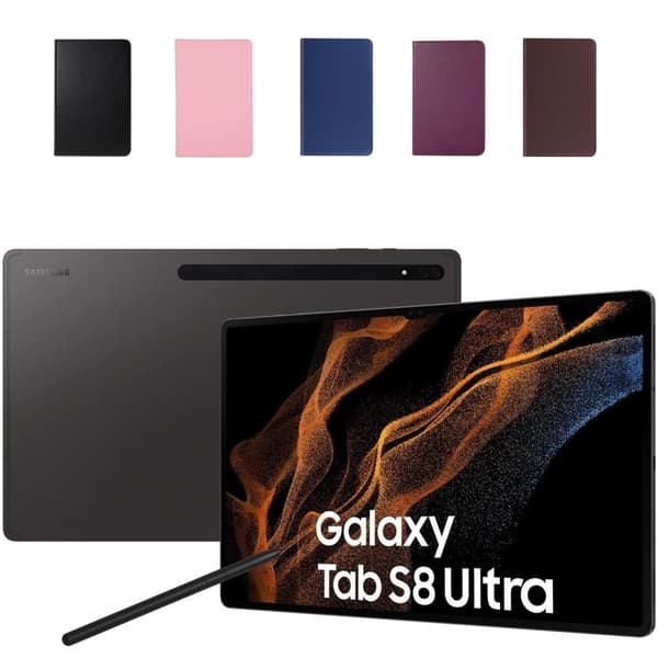 360 fodral Samsung Galaxy Tab S8 Ultra skärmskydd skal