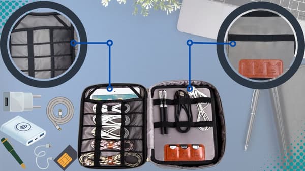 ORGANIZER ETUI TASK KABLER REJSE