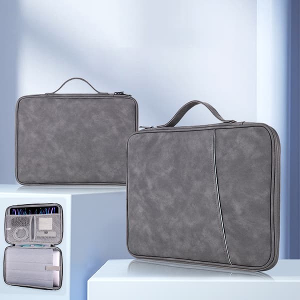 INF Elegant gråt iPad-etui (10,2-11 tommer) - Premium beskyttelse