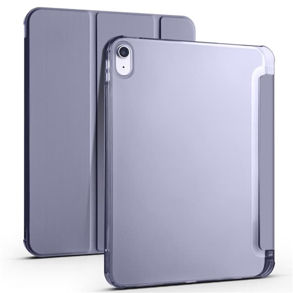 SKALO iPad 11" (2025) Trifold Fodral Transparent Baksida - Lila