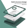Miniatyrbild 6 av 6: SKALO iPad 11" (2025) PU-Läder Rotary Kickstand Detachable 2 i 1 Fodral - Grön