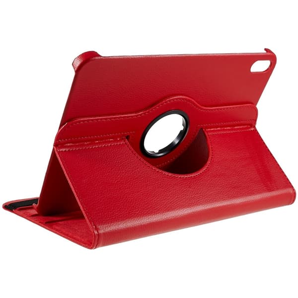 SKALO iPad 10.9 (2022) 360 Litchi Fodral - Röd