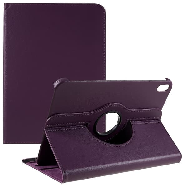 SKALO iPad 10.9 (2022) 360 Litchi Fodral - Lila