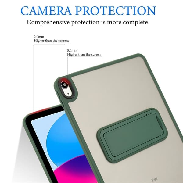 SKALO iPad 10.9 (2022) Color Hybrid Kickstand Cover - Grøn