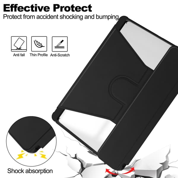 INF Kompatibel med iPad Air 11 2024 Roterende Akryl Bluetooth Tastatur Cover
