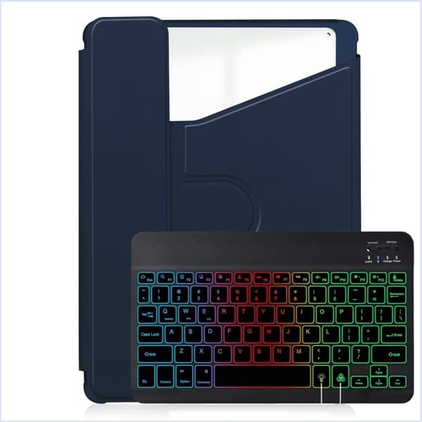 INF Kompatibel med iPad Air 11 2024 Roterende Akryl Bluetooth Tastatur Cover