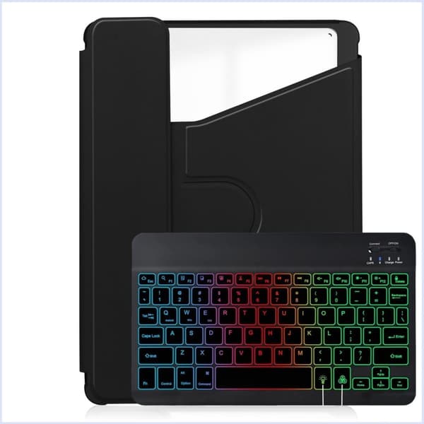 INF Kompatibel med iPad Pro 11 2024 Roterende Akryl Penneholder Bluetooth-tastaturdeksel