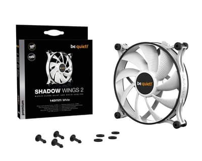 be quiet! ShadowWings 2 140mm PWM, WHITE