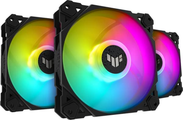 ASUS TUF Gaming TF 120 ARGB PWM-blæser, 120 mm, 3-pak