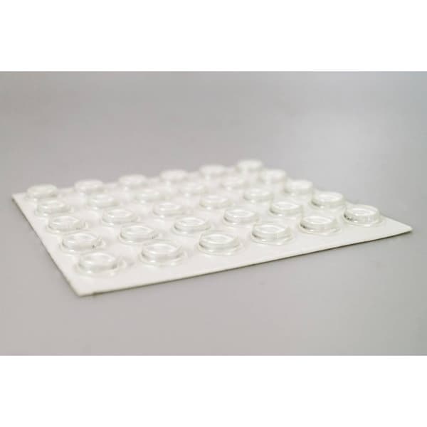 TOOLCRAFT 2125C60-C Apparatfot självhäftande, rund Transparent (Ø x H) 12.7 mm x 3.5 mm 60 st