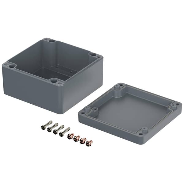 Bopla EUROMAS A 125 01125000 Industrihölje 160 x 160 x 90 Aluminium Silver-grå (RAL 7001) 1 st
