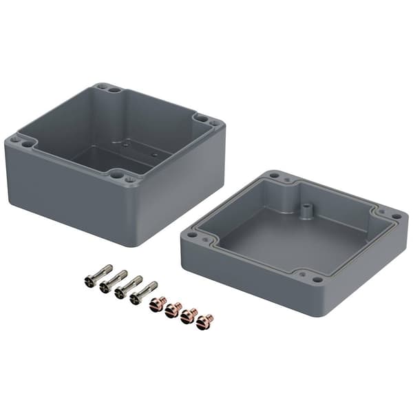 Bopla EUROMAS A 121 01121000 Industrihölje 140 x 140 x 91 Aluminium Silver-grå (RAL 7001) 1 st