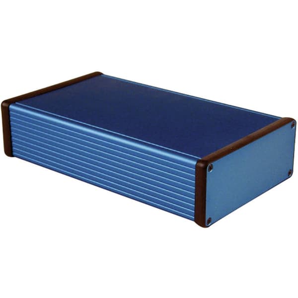 Hammond Electronics 1455Q2201BU Universalhölje 220 x 125 x 51.5 Aluminium Blå 1 st