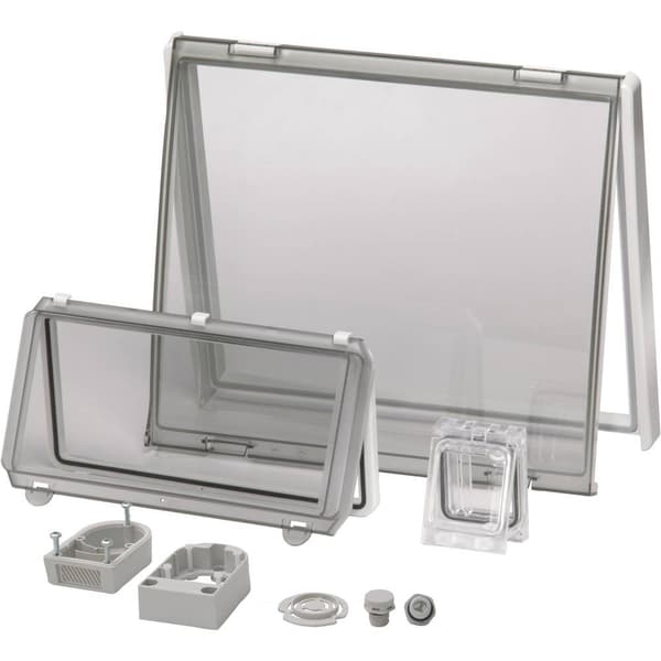 Fibox L 24 II Fönster Transparent lock, med gångjärn (L x B) 248 mm x 218 mm Polykarbonat Klar 1 st